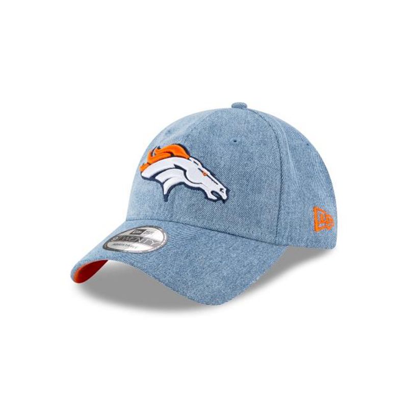 NFL Denver Broncos Washed Out 9Twenty Adjustable (RZP2530) - Blue New Era Caps